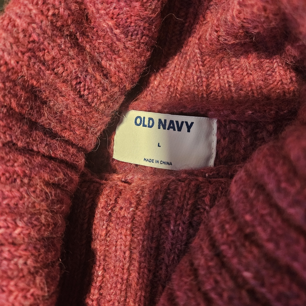 Old Navy Raspberry Knit Sweater - Picture 2 of 2